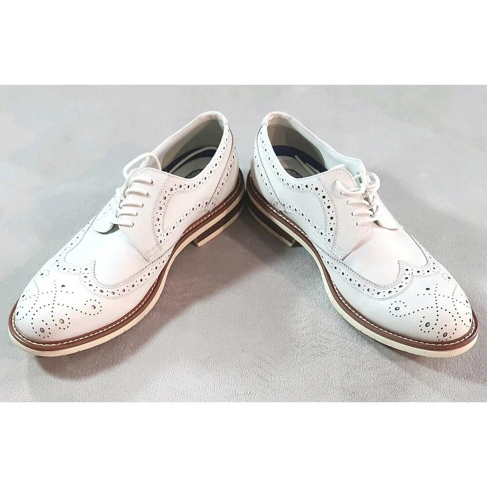 Reaction Kenneth Cole Klay Flex Men's Leather Wingtip Brogue Oxford 11.5 D